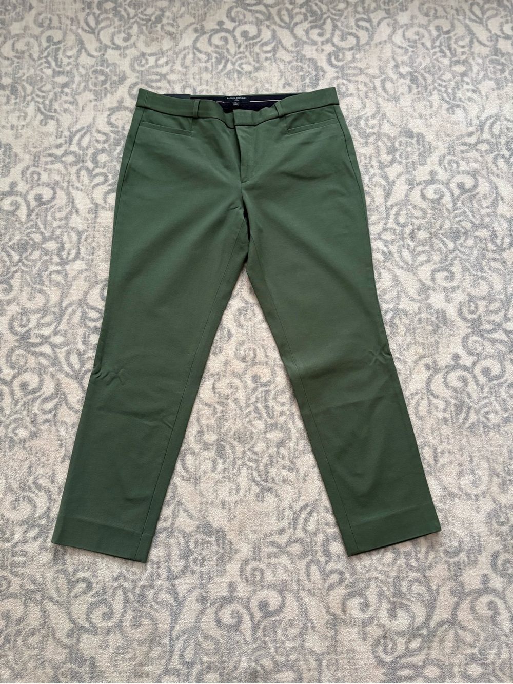 Banana Republic Women’s Dark Olive Straight-Leg Sloan Pants NWT